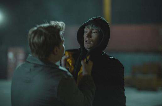 Justus Jonas (Julius Weckauf) & Skinny Norris (Filip Schnack) in Sony Pictures' DIE DREI ??? – TOTENINSEL © Wiedemann und Berg Film GmbH/Deutsche Columbia Pictures Filmproduktion GmbH