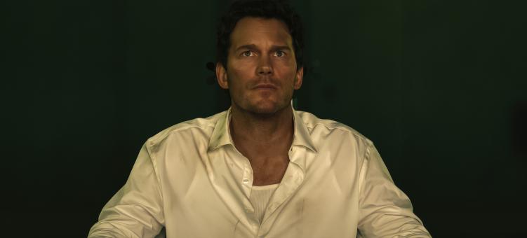 Chris Pratt dans le rôle de Chris Raven dans « RECONNU COUPABLE », produit par Amazon MGM Studios. Photo : Amazon MGM Studios  © Sony Pictures Releasing Switzerland GmbH