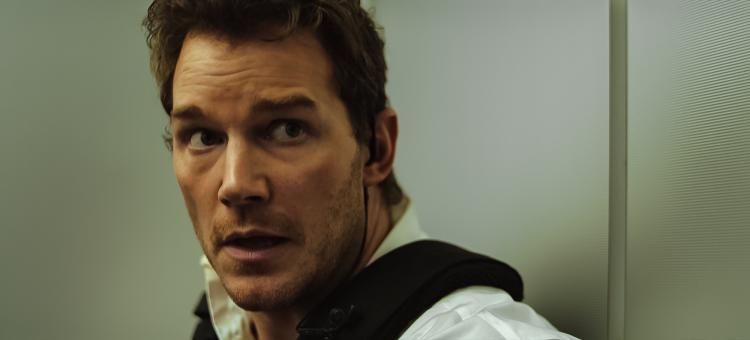Chris Pratt dans le rôle de Chris Raven dans « RECONNU COUPABLE », produit par Amazon MGM Studios. Photo : Amazon MGM Studios  © Sony Pictures Releasing Switzerland GmbH