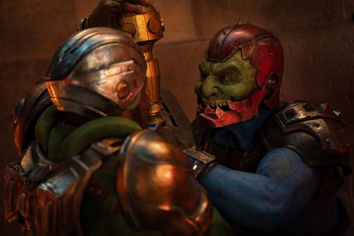 Sam C. Wilson spielt die Rolle des Trap Jaw in MASTERS OF THE UNIVERSE.  © 2026 Amazon MGM Studios Content Services LLC
